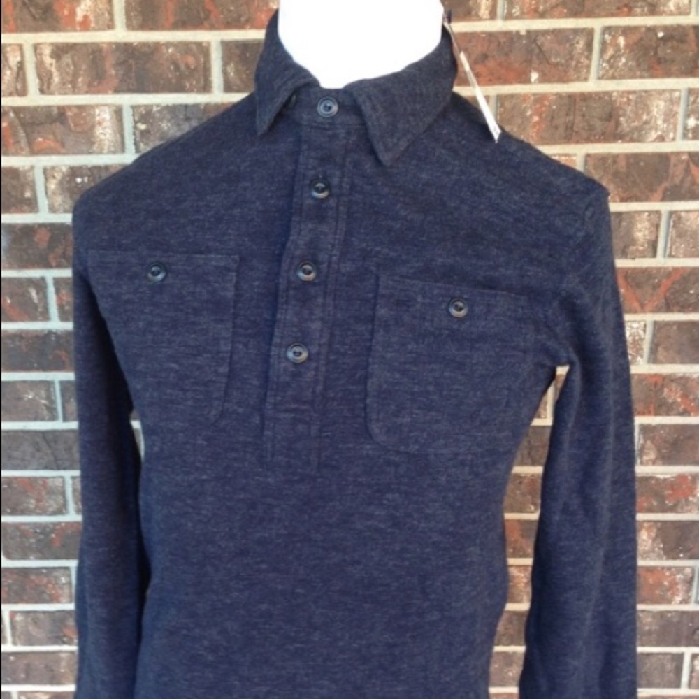POLO RALPH LAUREN HALF BUTTON JERSEY/PULLOVER $185 - Picture 9 of 9